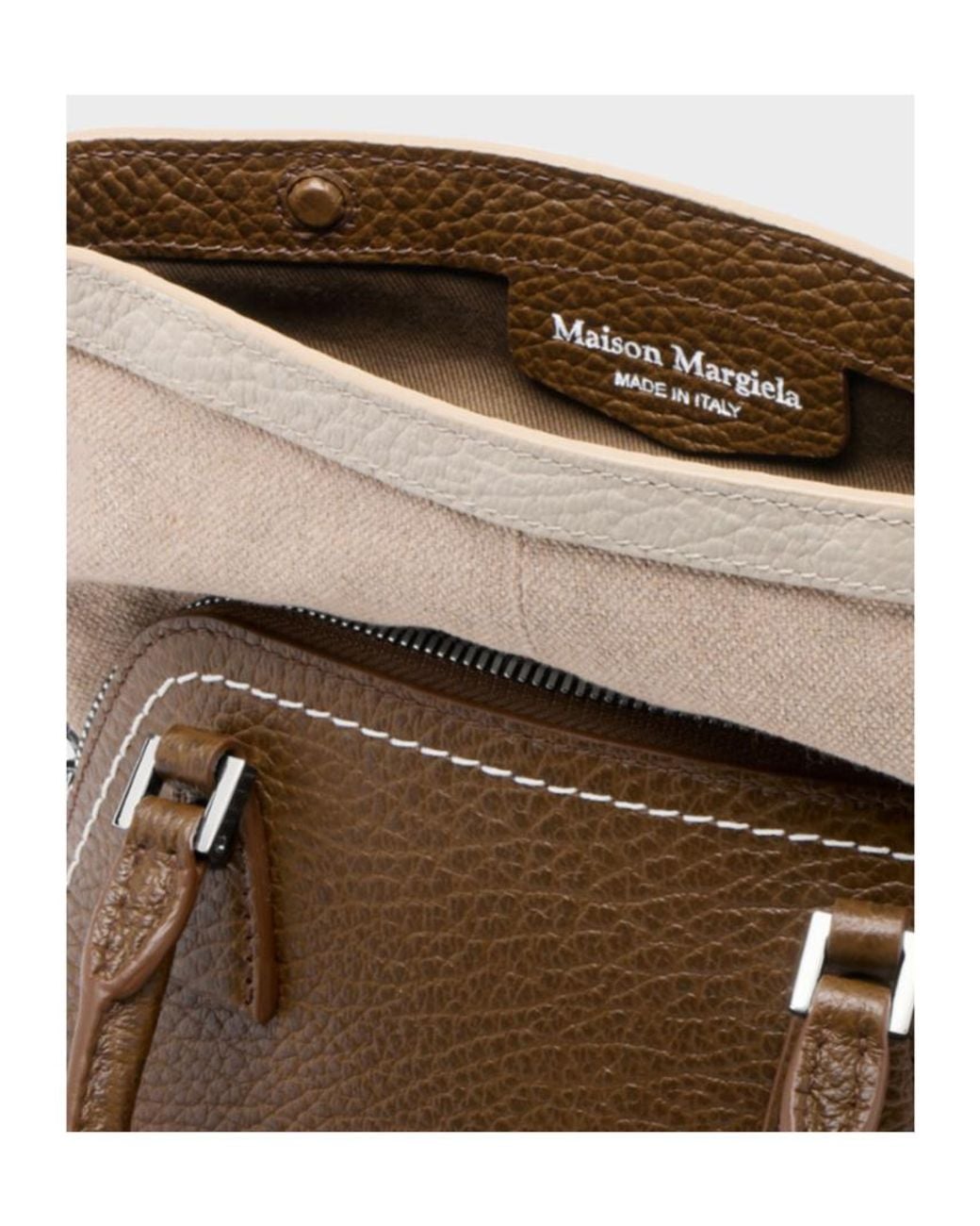 Maison Margiela Brown 5Ac Classique Micro Tote Bag