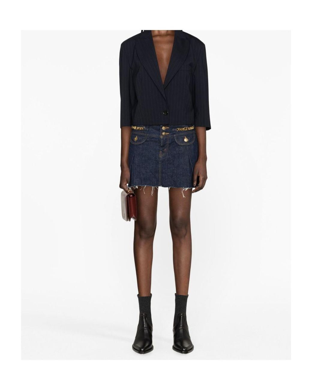 Céline Blue Mini Skirt