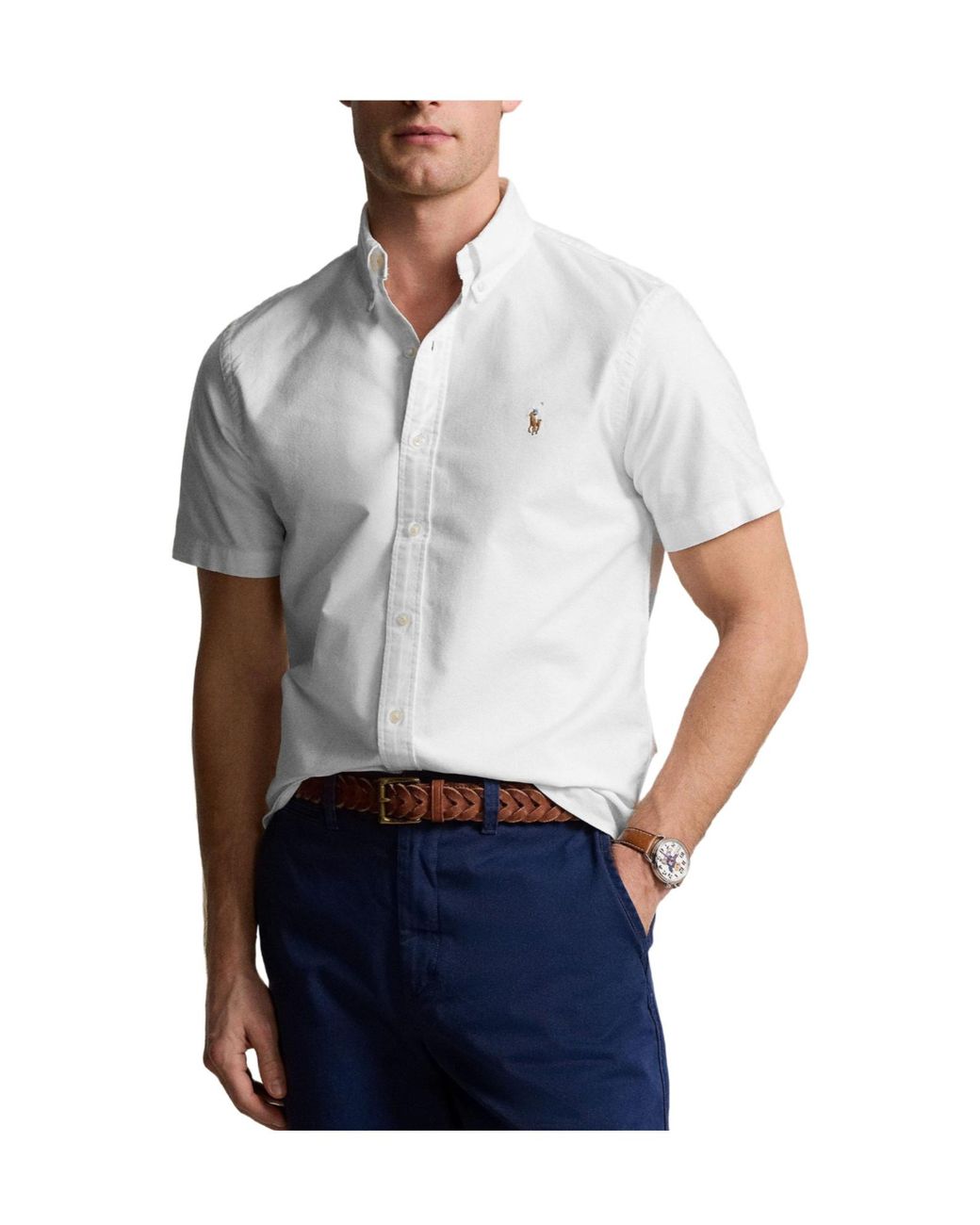 Polo Ralph Lauren White Classic Shortsleeve Shirt for men