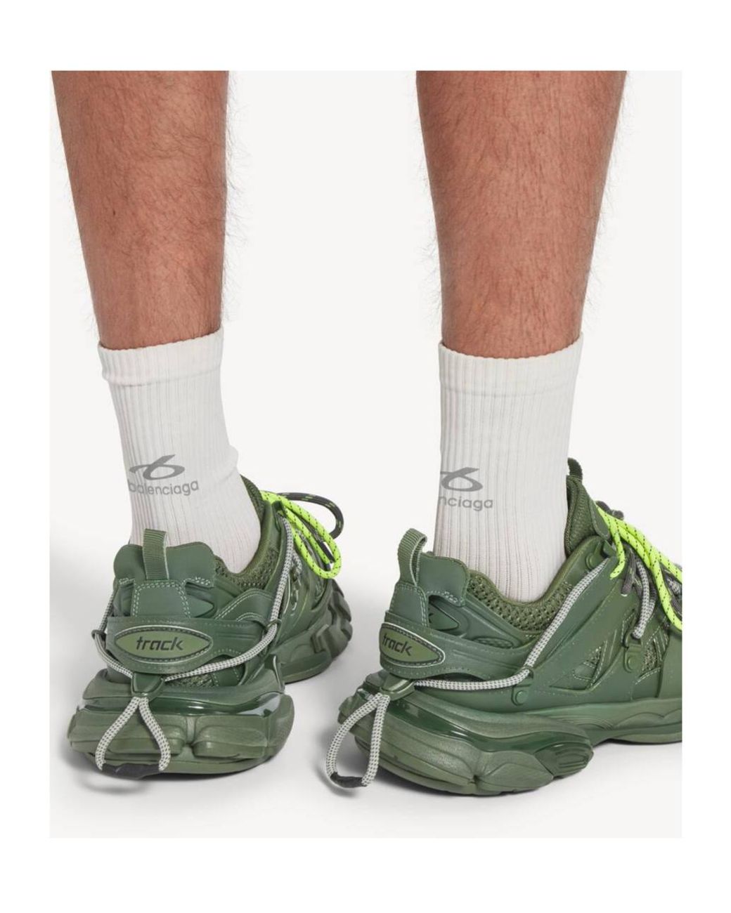Balenciaga Green Track Trail Laces Sneaker for men