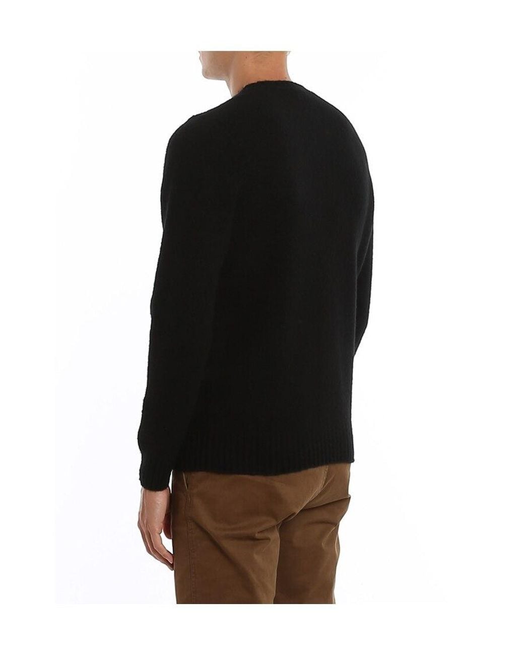 Drumohr Blue Crew Neck Knit Sweater for men