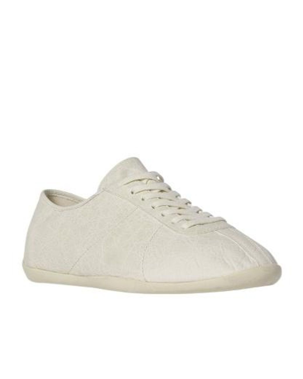 The Row White Clement Leather Sneakers for men