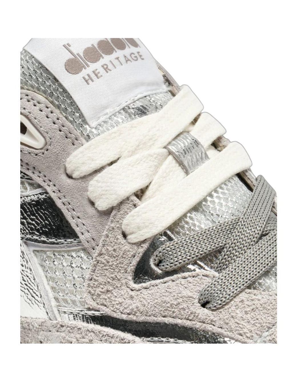 Diadora White Equipe Revenge Low-Top Sneakers