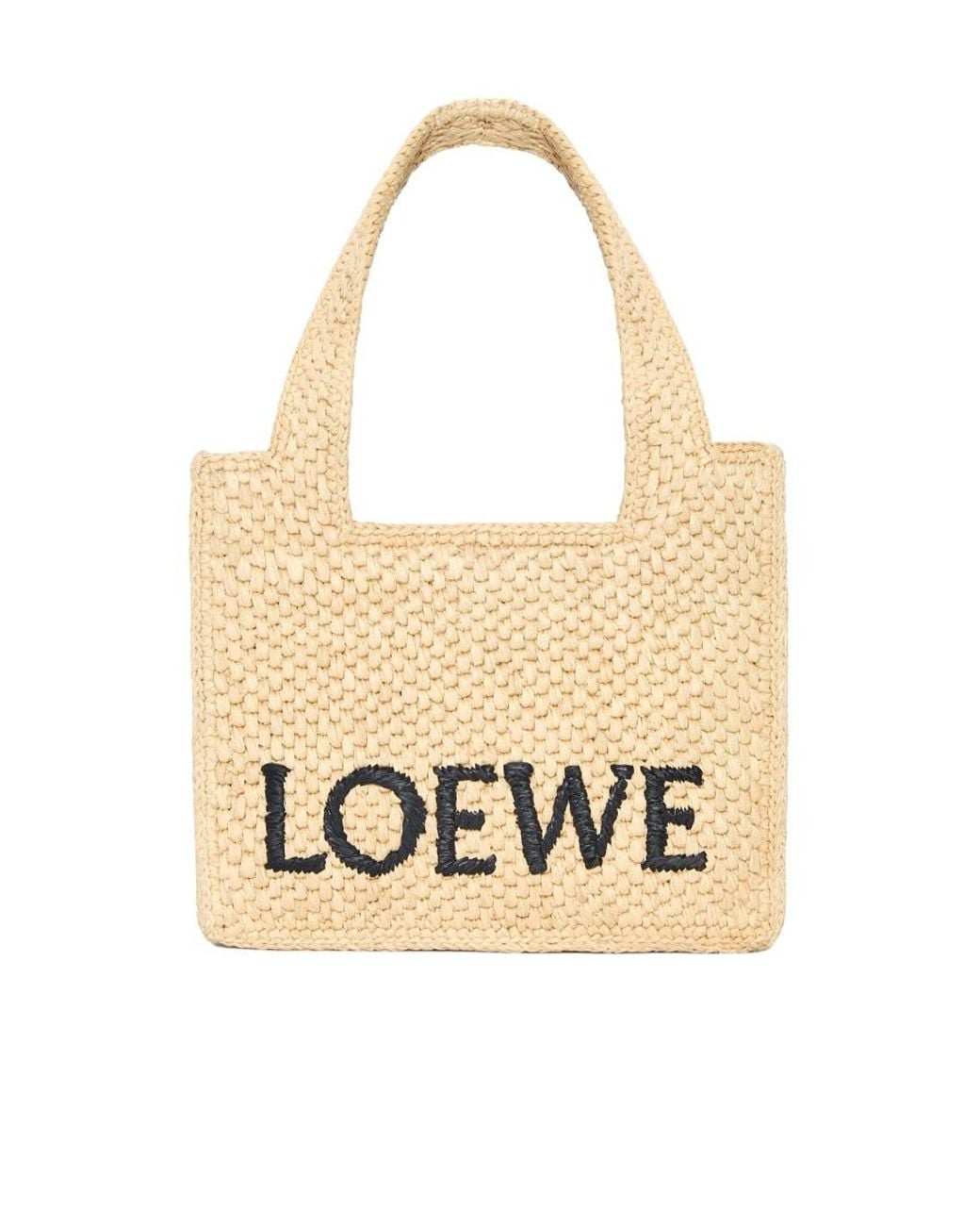 Loewe Natural Font Mini Top Handle Bag