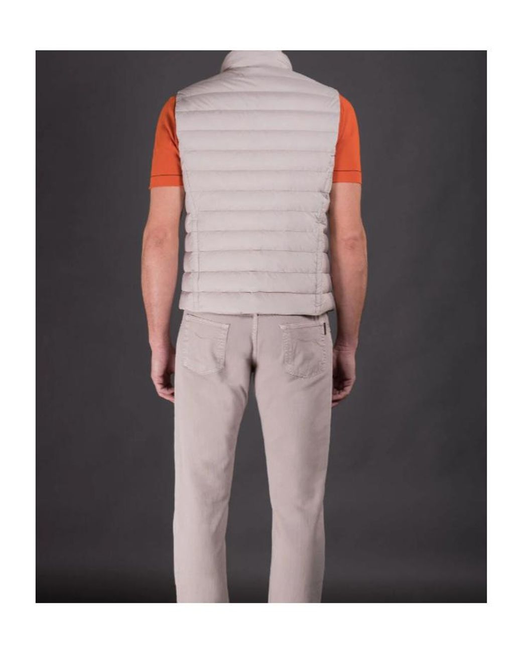 Moorer Brown Sleeveless Calaf S Vest for men