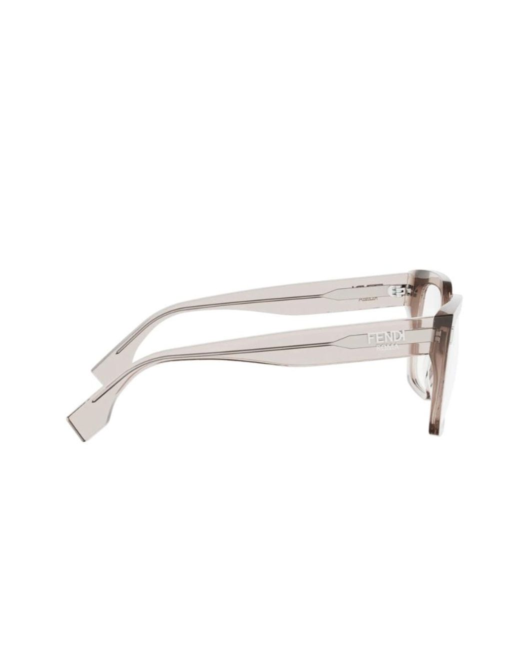 Fendi White Eyewear Square Frame Glasses for men