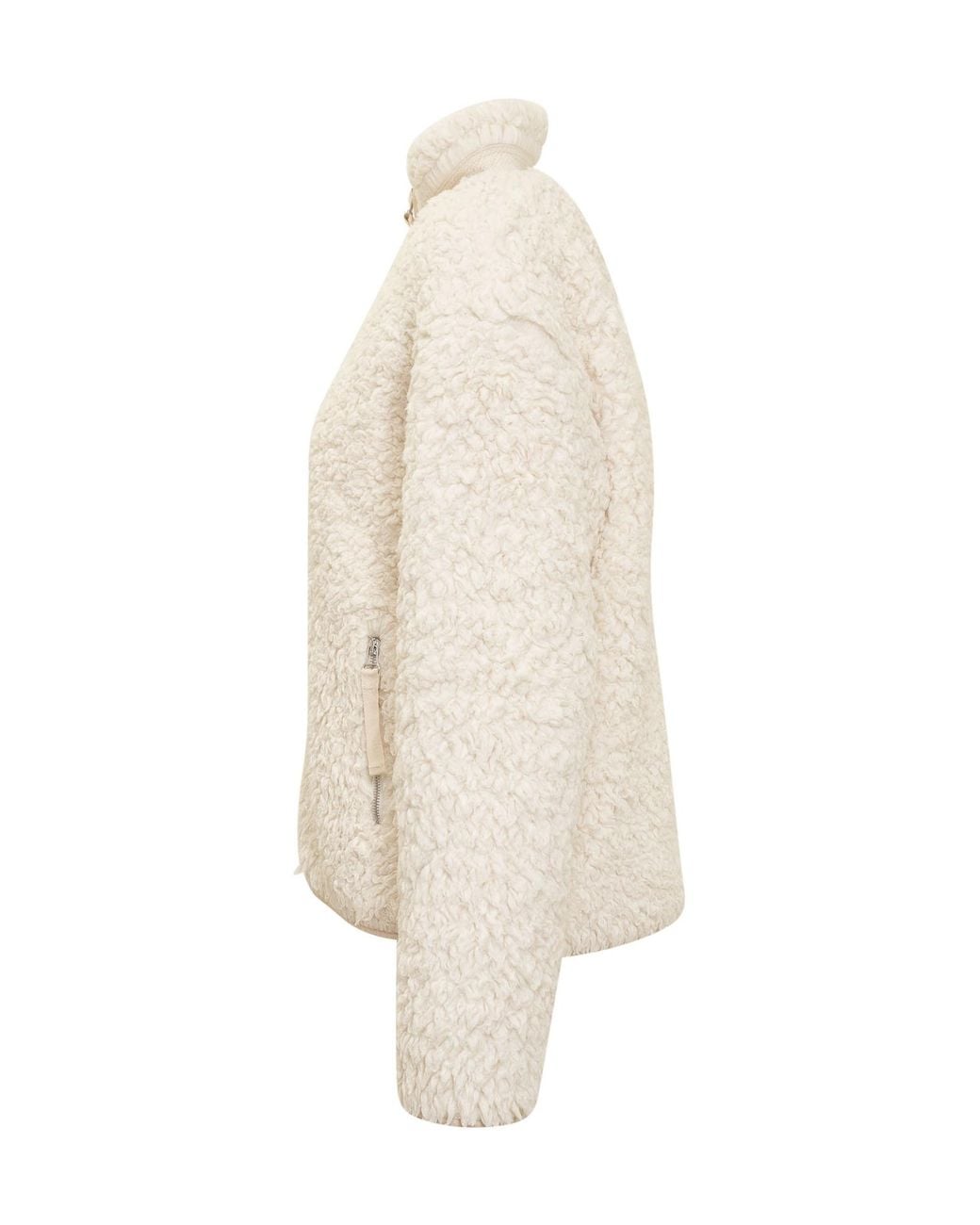 Jil Sander Natural High-Neck Zipped Jacket