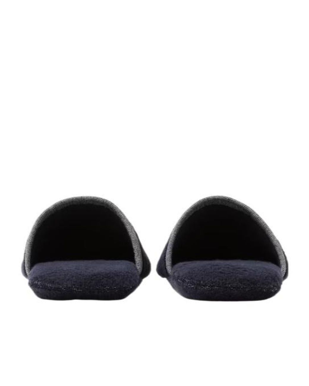 Versace Blue Cotton-Terry Jacquard Slippers for men