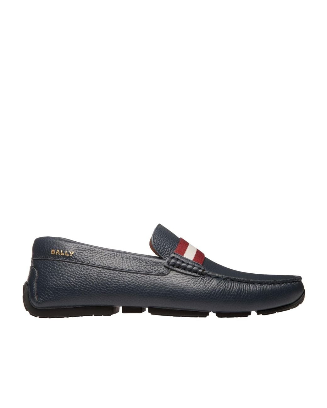 Bally Blue Striped Driving Shoes for men