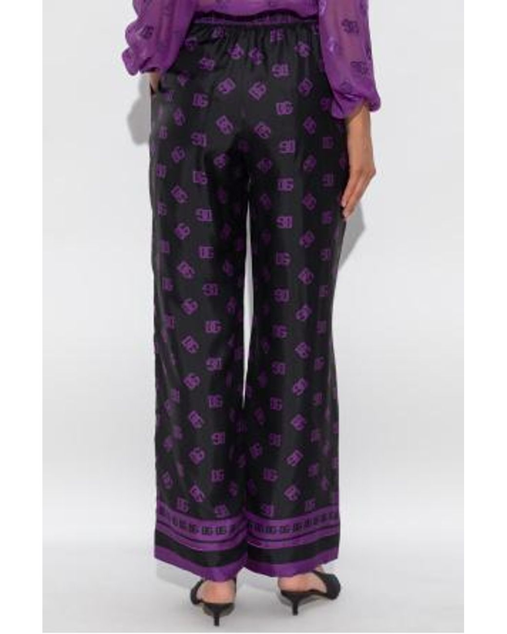 Dolce & Gabbana Blue Wide Trousers