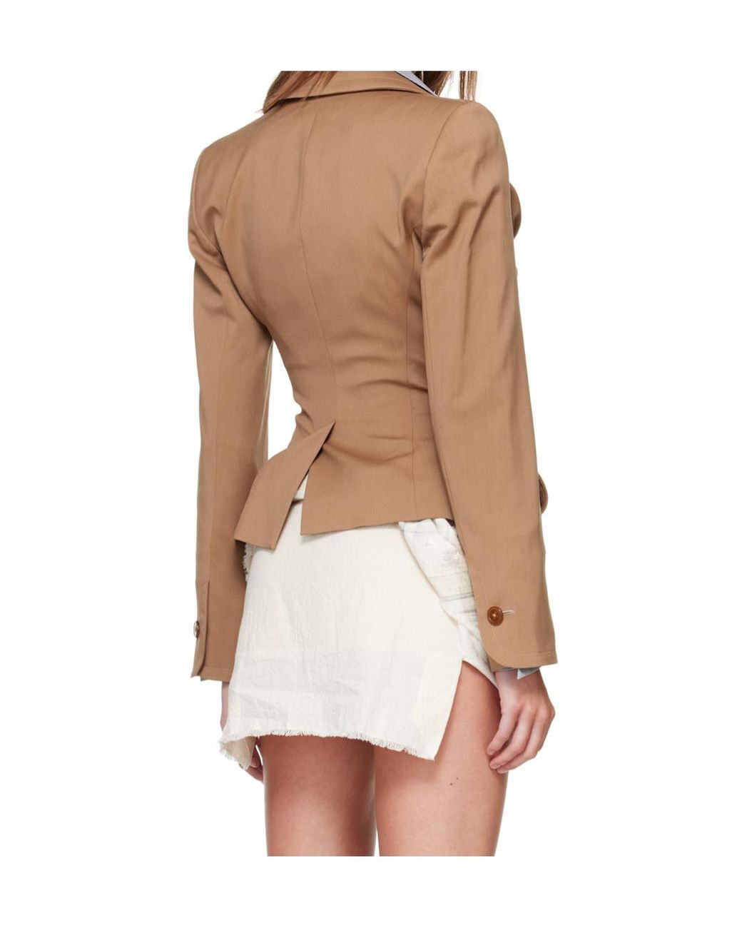 Vivienne Westwood Brown Drunken Tailored Jacket