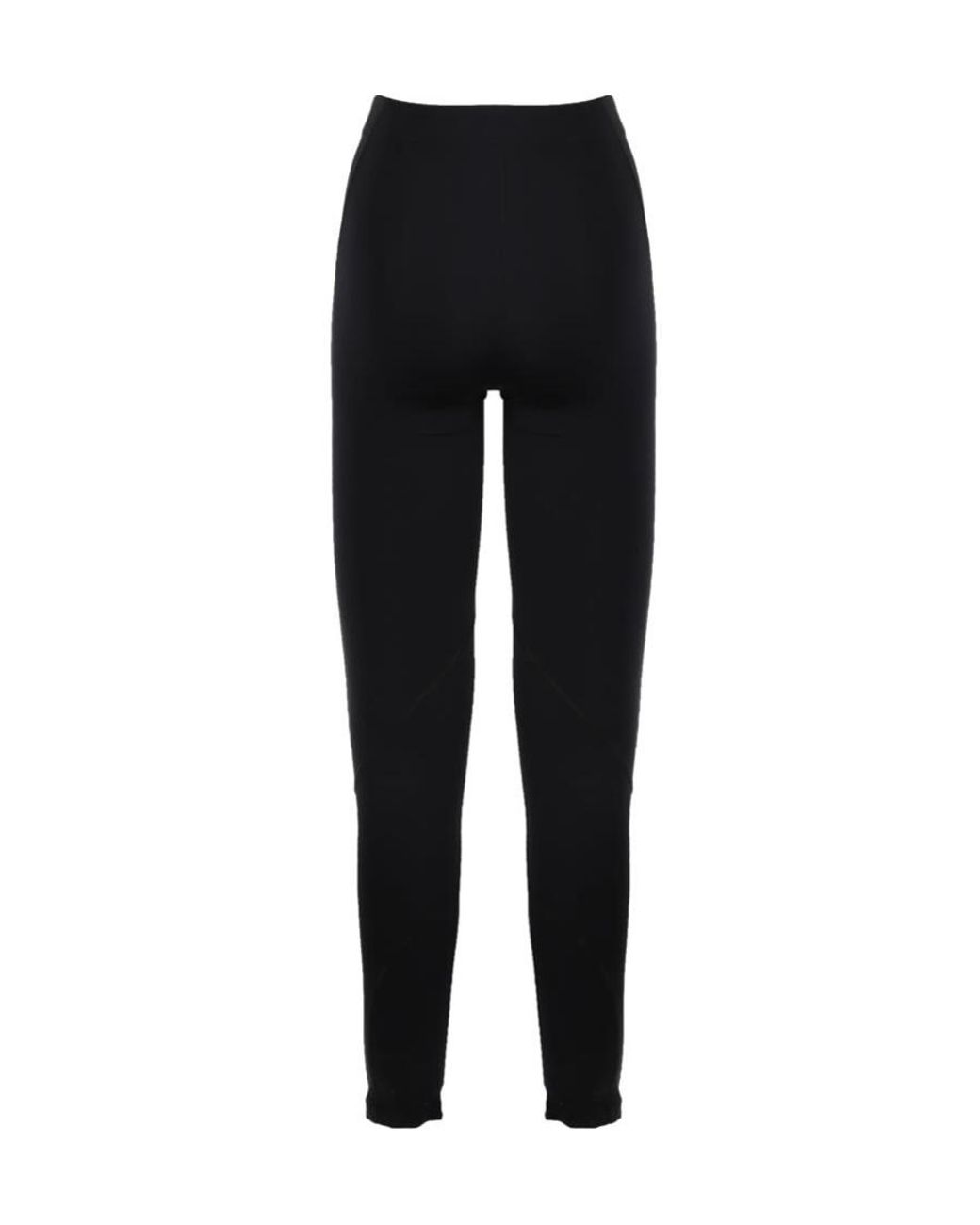 Jil Sander Black Logo Printed Leggings
