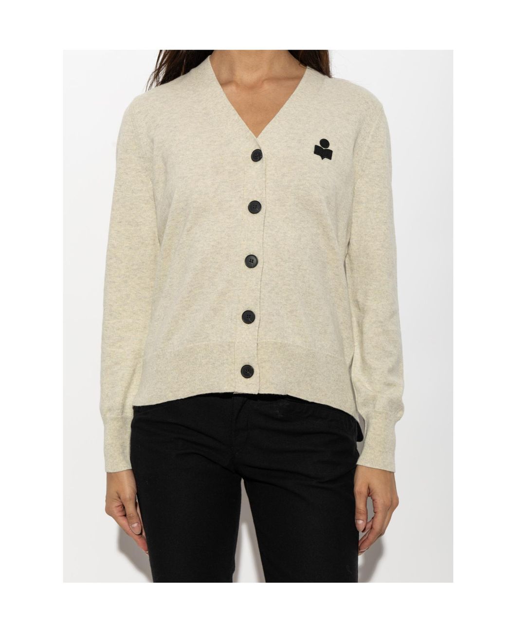 Isabel Marant White Long-Sleeve Cardigan