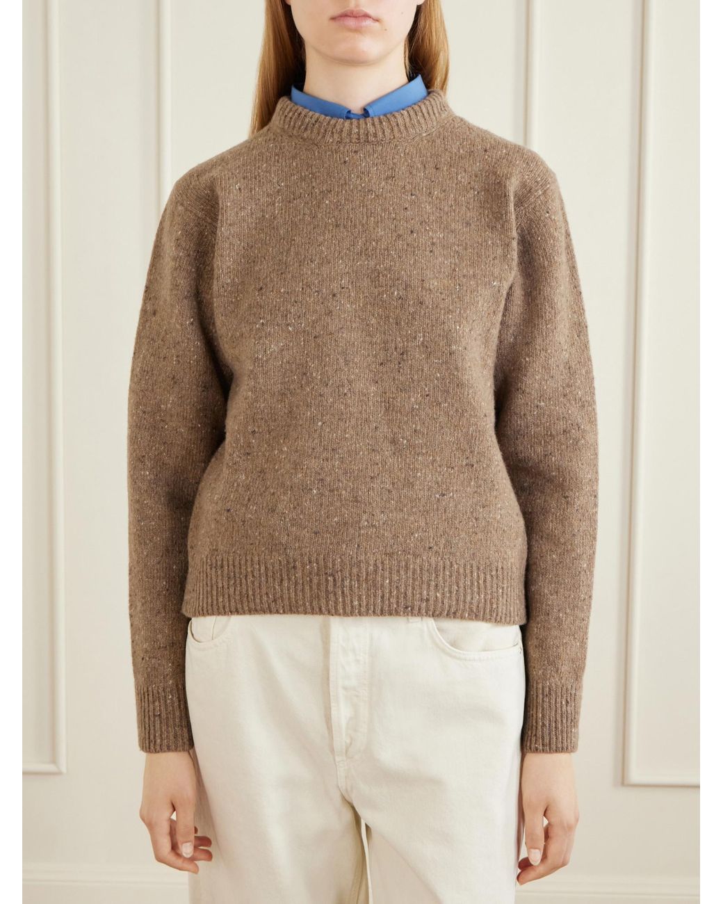 Rohe Natural Mélange Wool-Blend Sweater