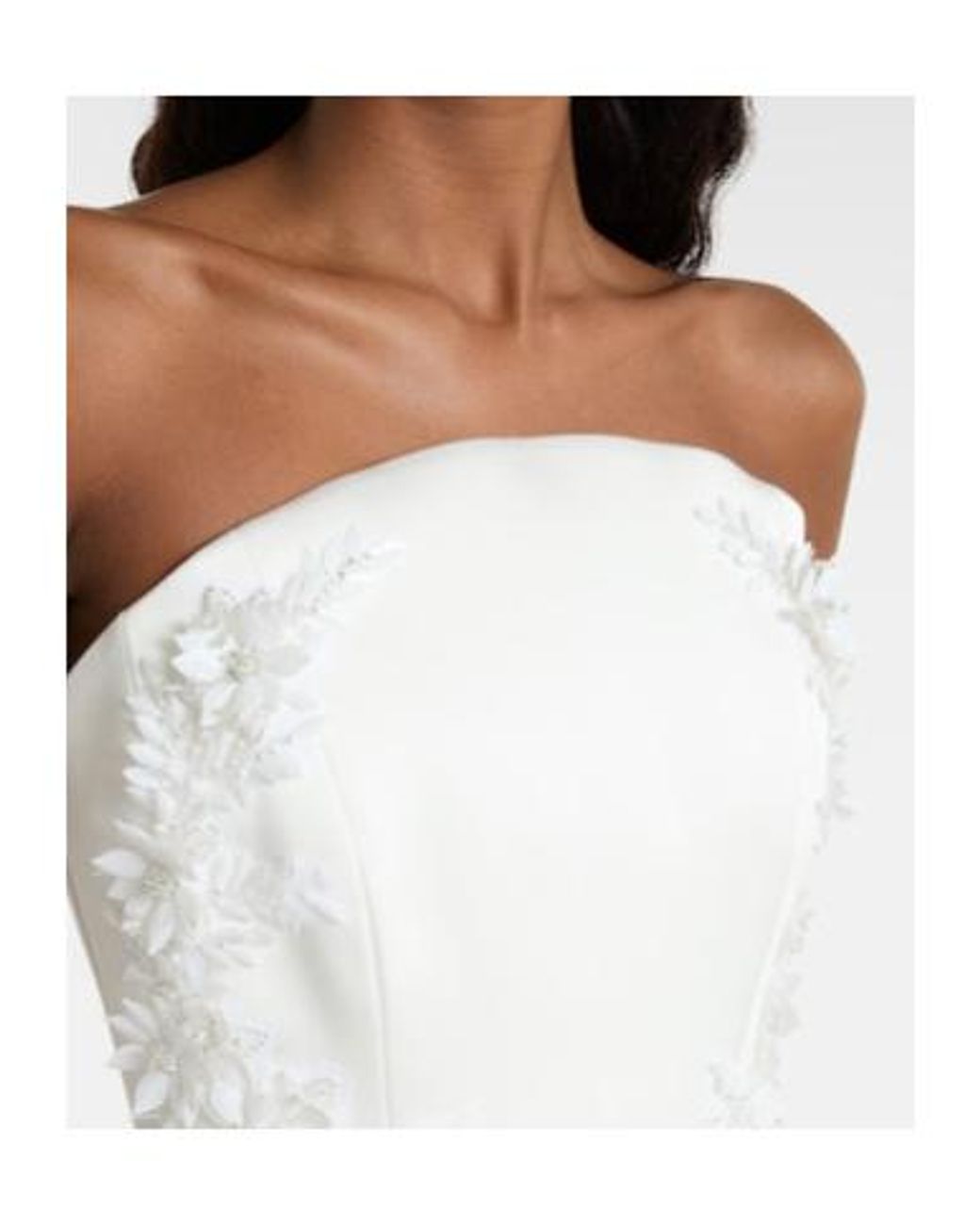 Rebecca Vallance White Xanthe Embellished Midi Dress