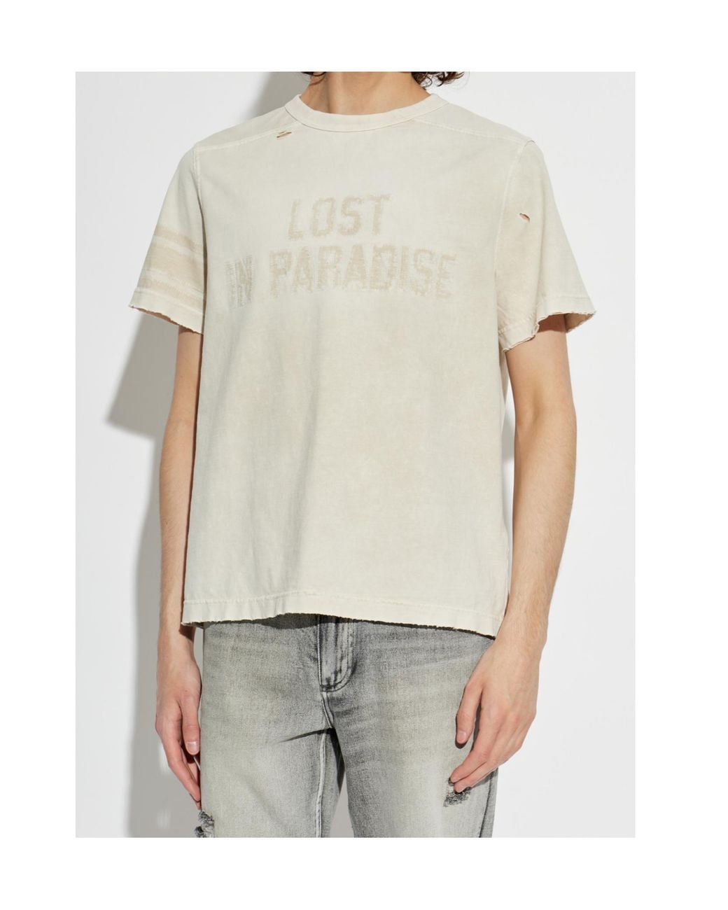 M I S B H V White Distressed Lost for men