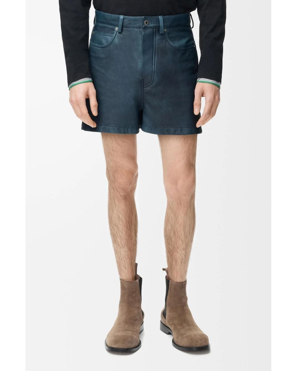 Loewe Blue Five-Pocket Shorts for men