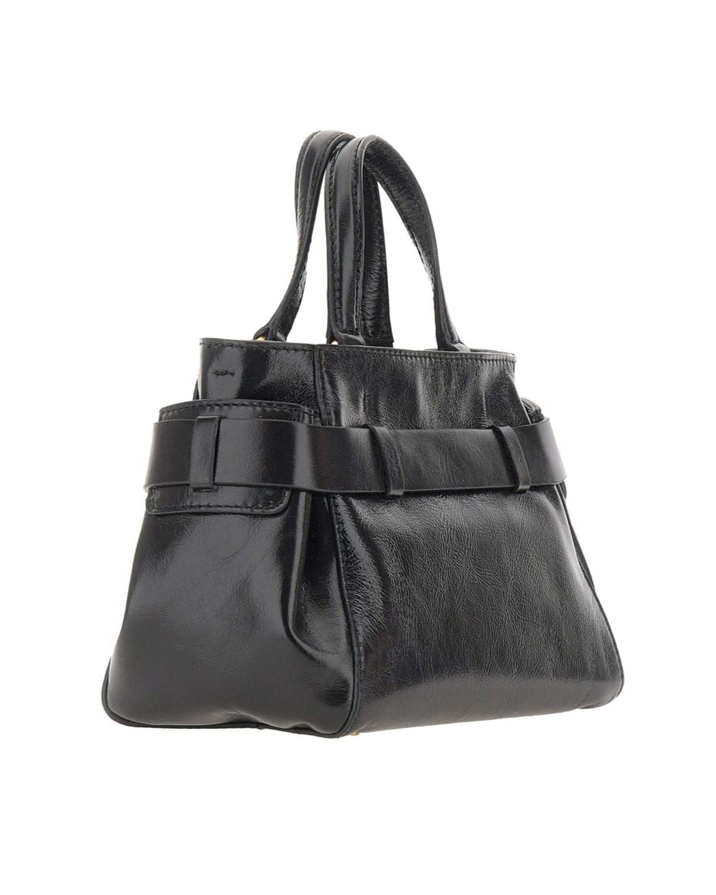 Gianni Chiarini Black Miranda Top Handle Tote Bag
