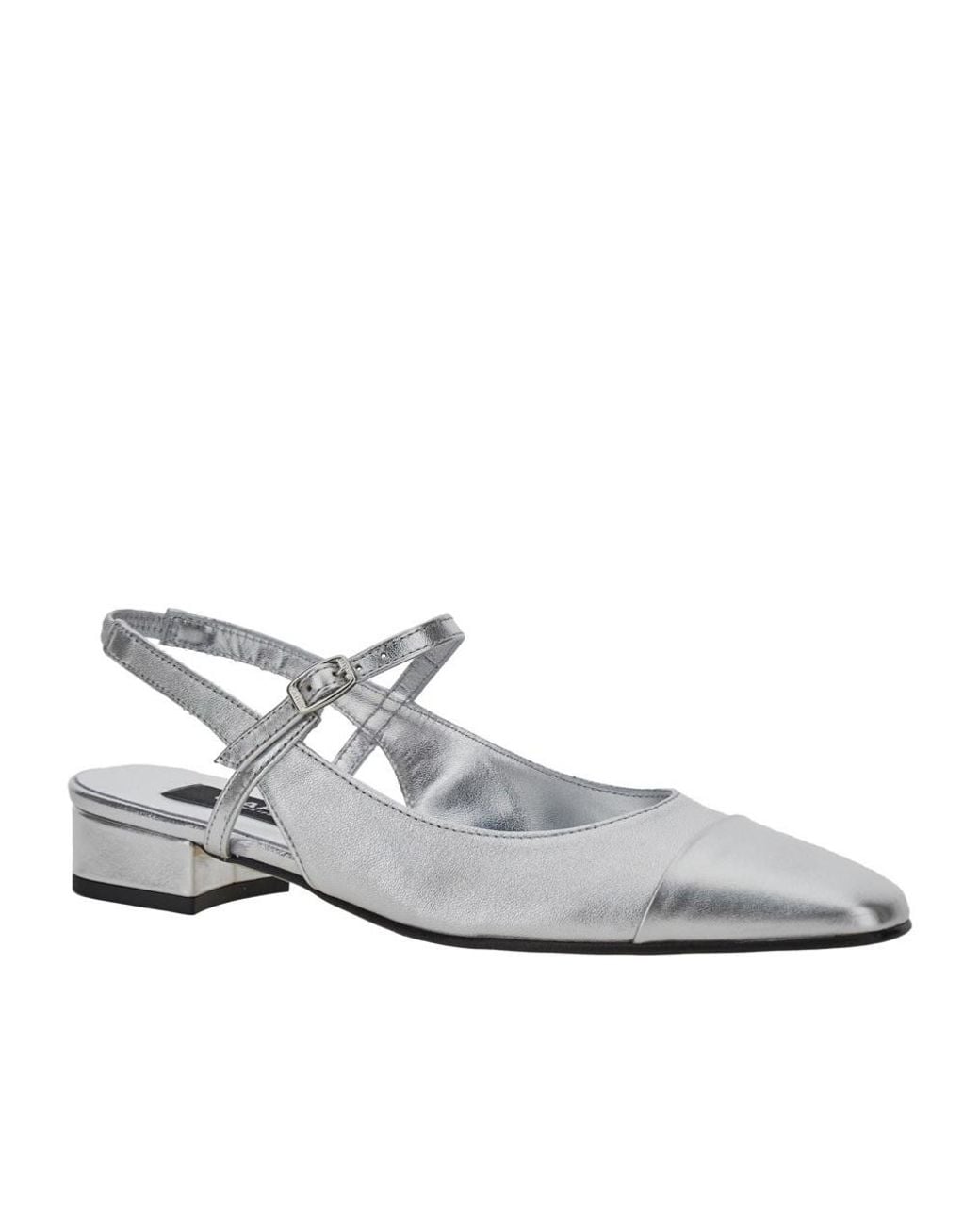 CAREL PARIS White Metallic Oceano Pumps