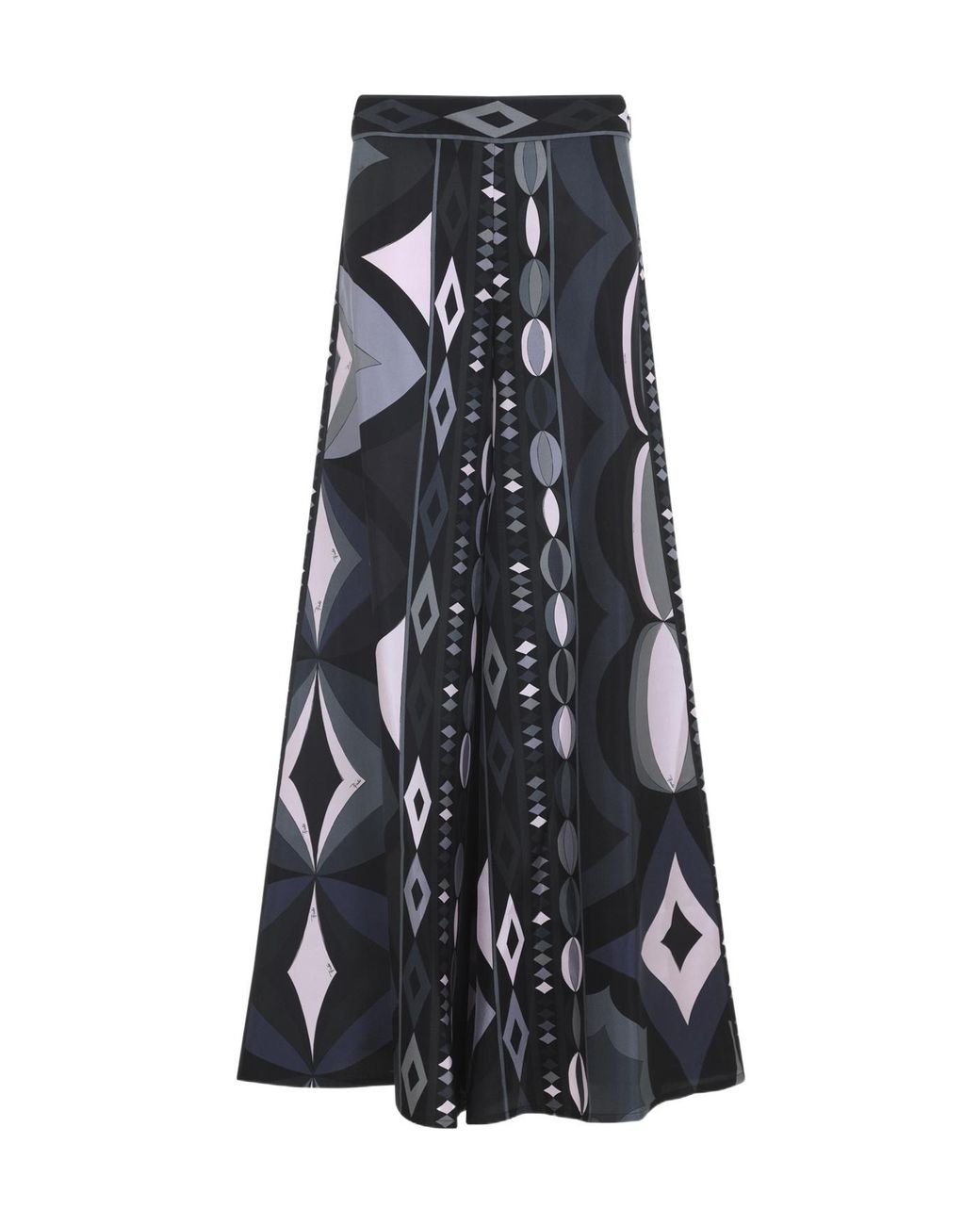 Emilio Pucci Blue Silk Pants