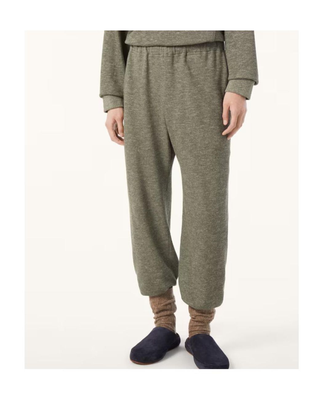 Loro Piana Green Elasticated Track Pants for men