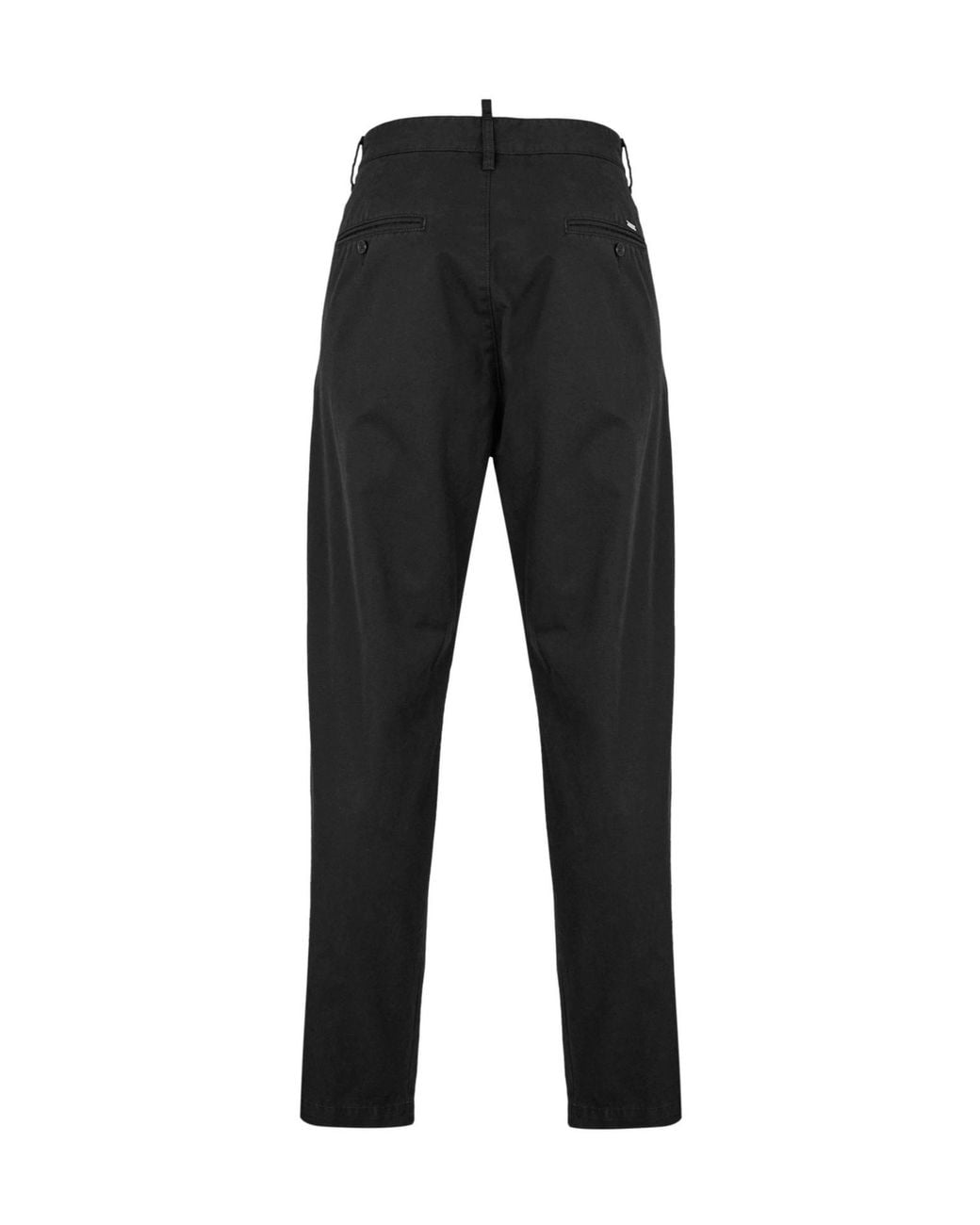 DSquared² Black Twill Casual Trousers for men