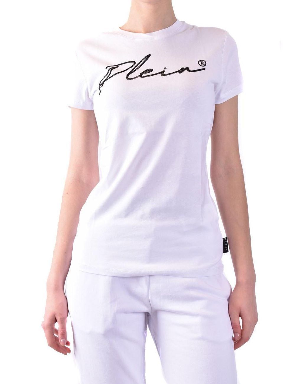 Philipp Plein White Logo-Print Short-Sleeved T-Shirt