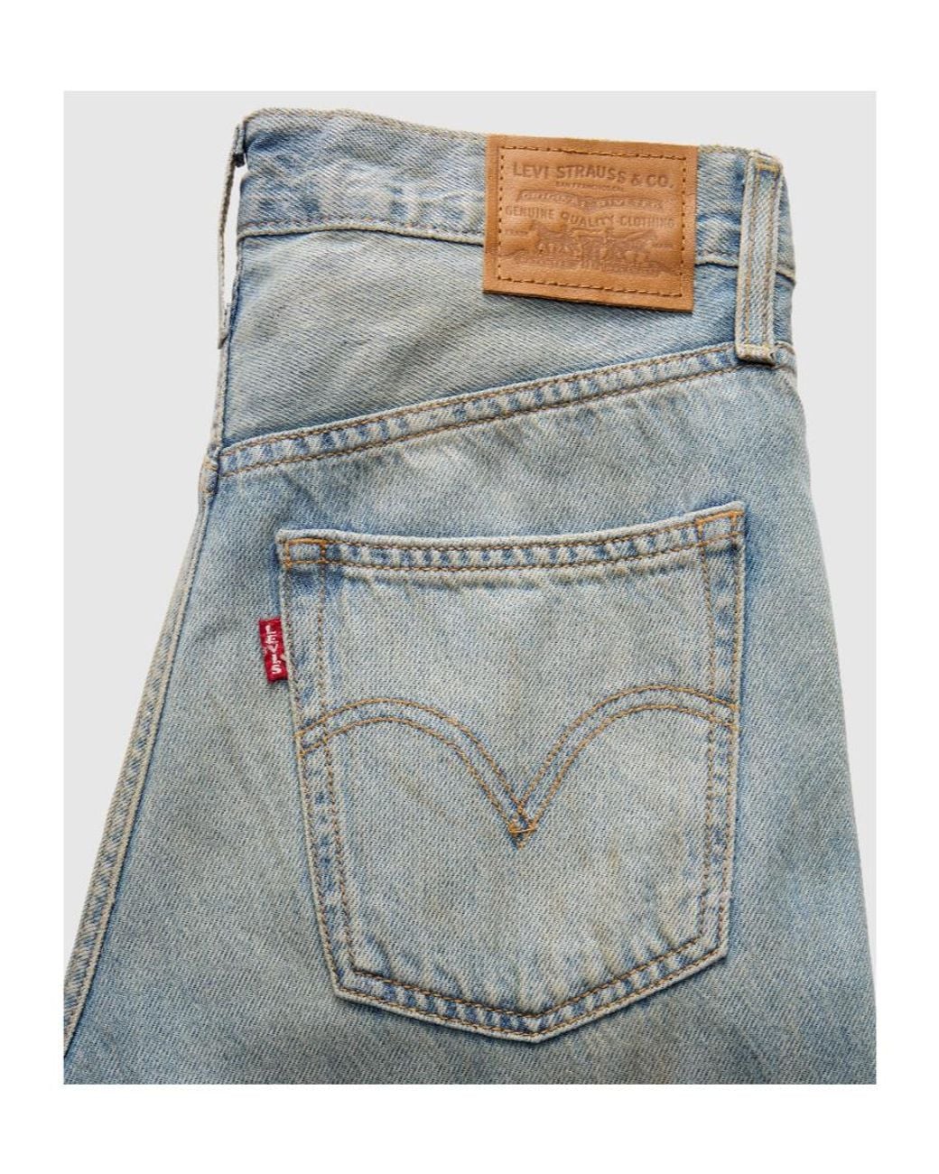 Levi's Blue Ribcage Wide Leg Jeans