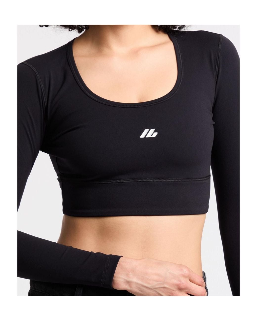 Balenciaga Black Logo Long Sleeve T-Shirt