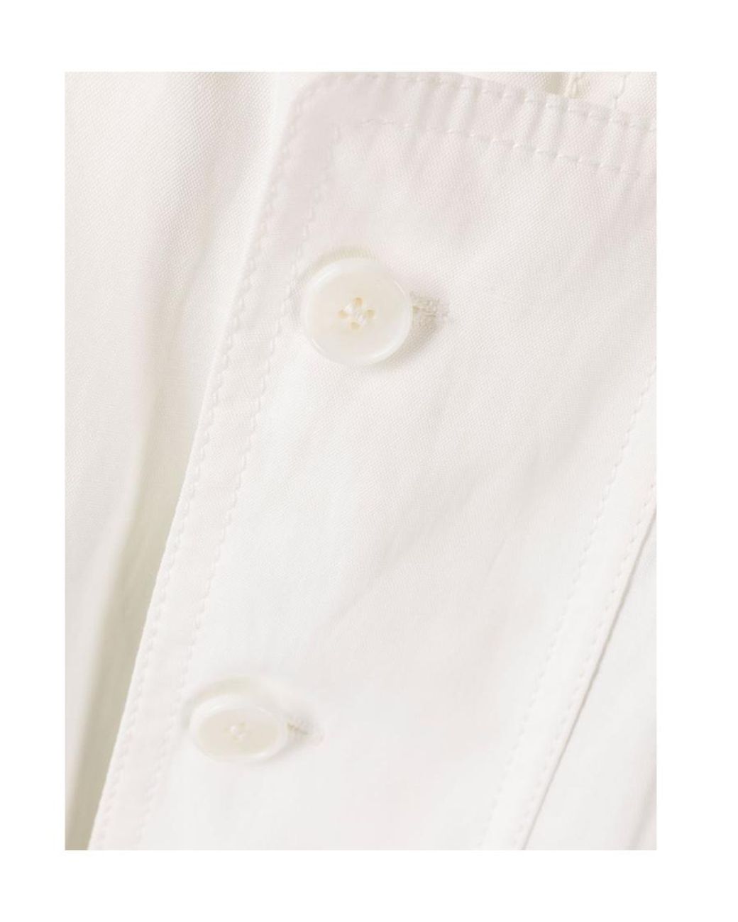 Stella McCartney White Flap Pockets Straight-Leg Trousers