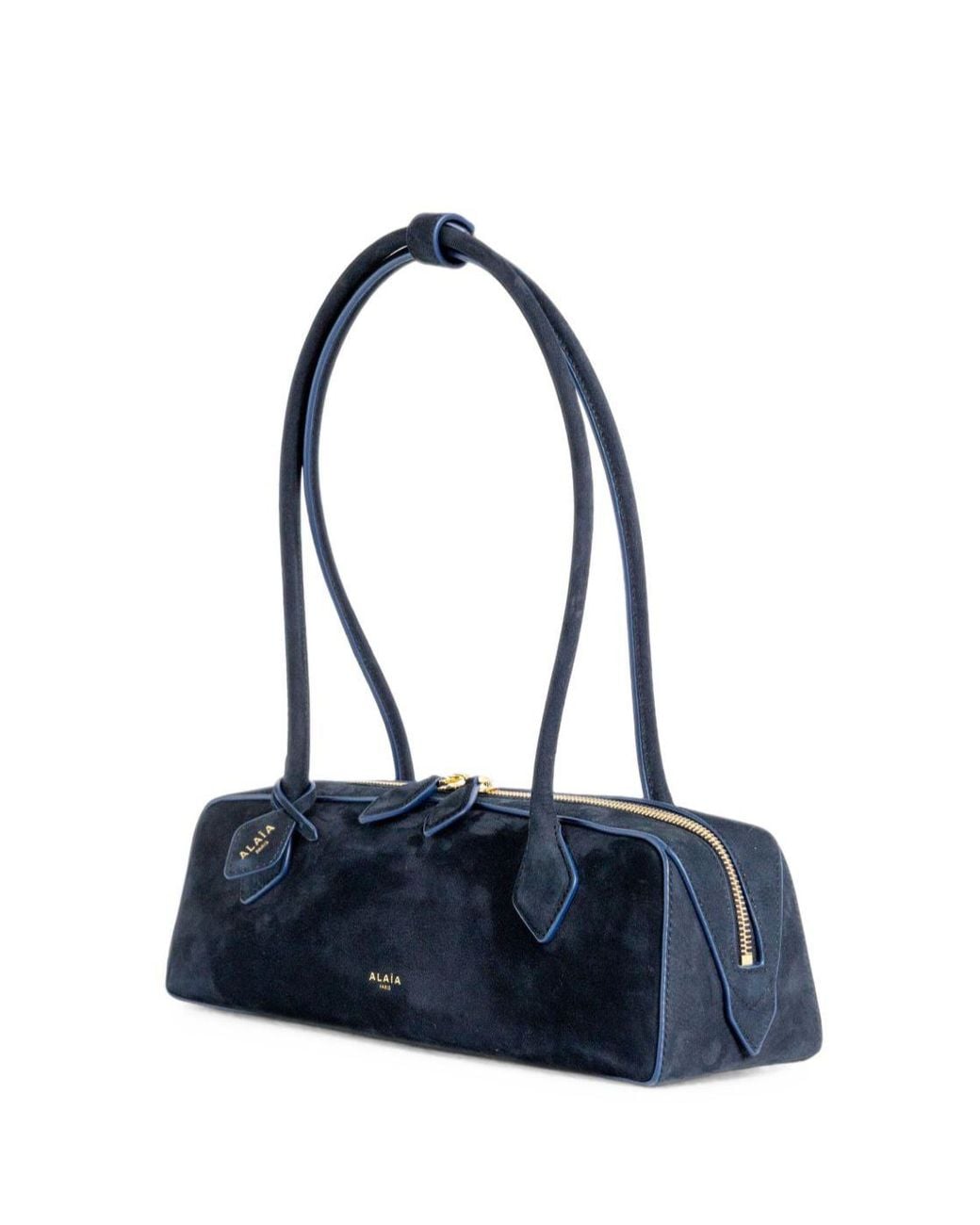 Alaïa Black Alaïa Teckel M Nubuck Shoulder Bag