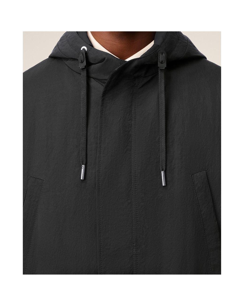 AMI Black Ami Alexandre Mattiussi Hooded Padded Parka for men