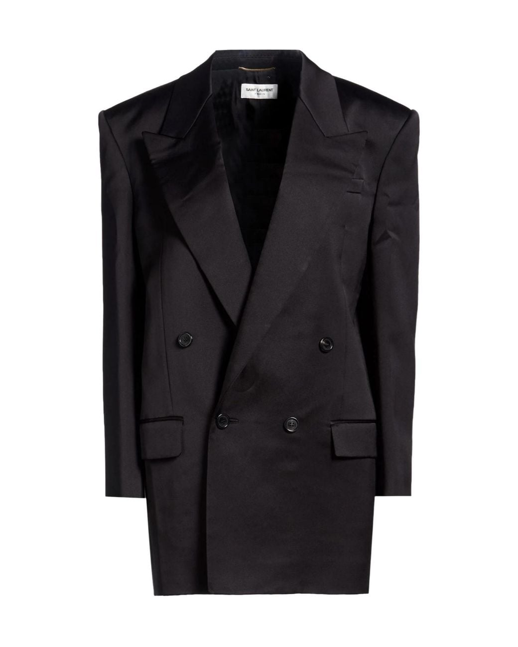 Saint Laurent Black Minimalist Double- Blazer