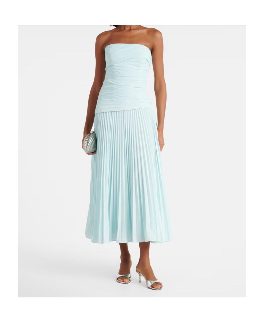Jonathan Simkhai Blue Tube Top Dress