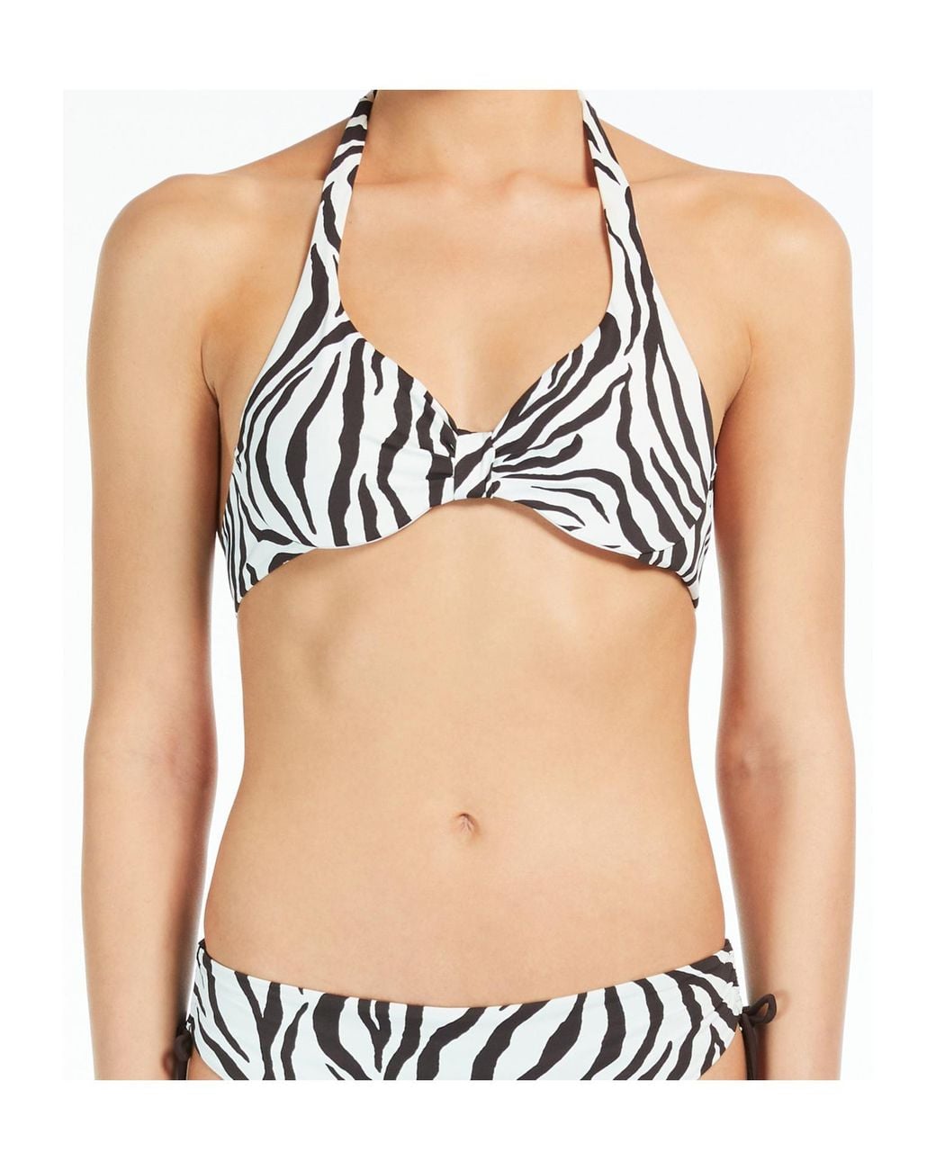 Max Mara Multicolor Pattern Nylon Swimming Bra