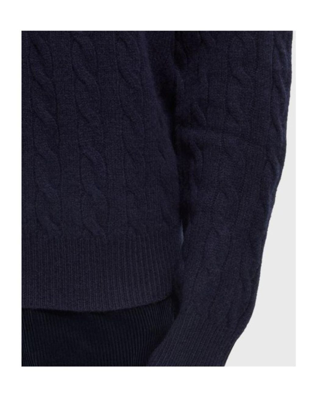 Ralph Lauren Blue Cable-Knit Sweater for men