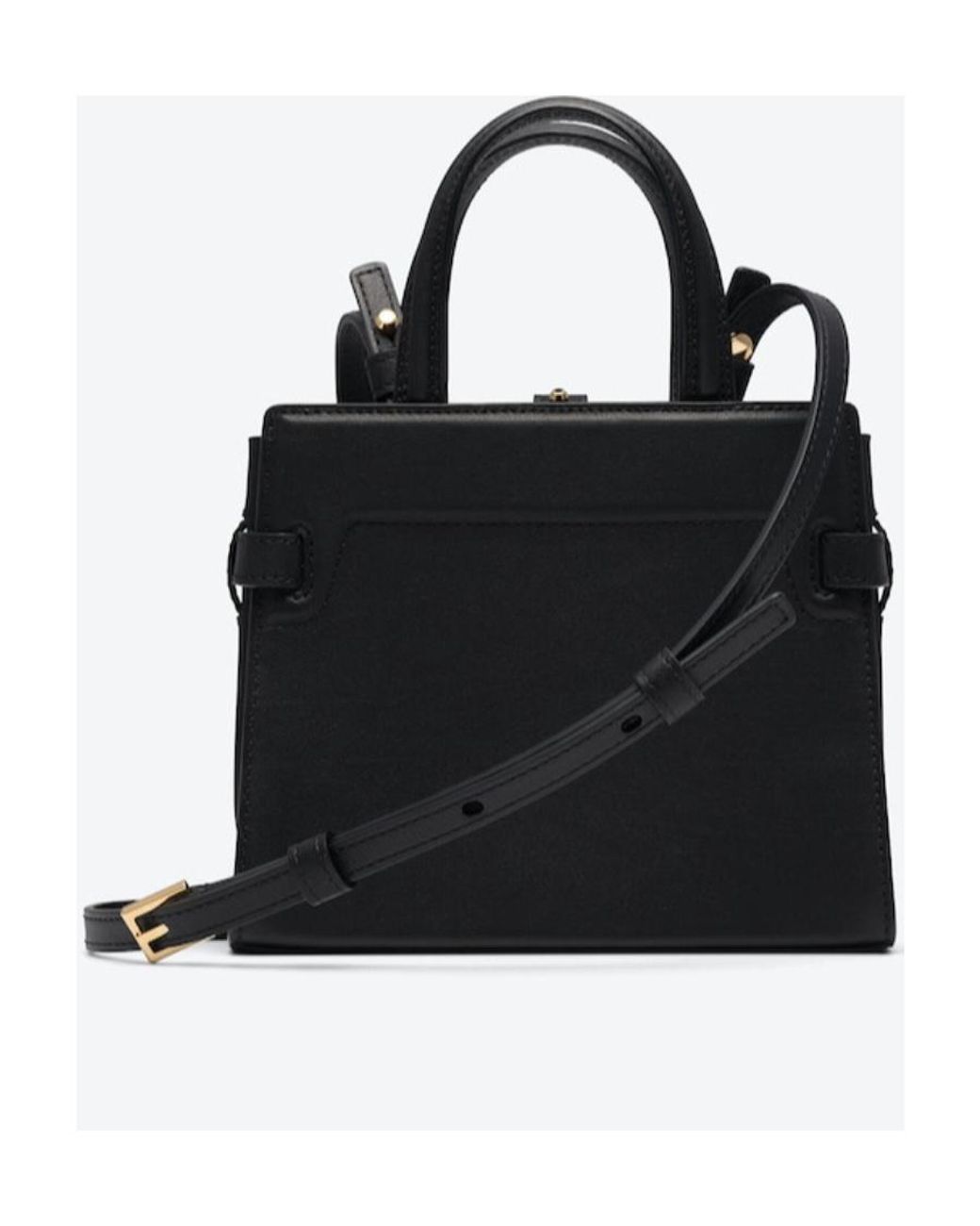 Delvaux Black Adjustable Shoulder Strap Cross-Body Bag