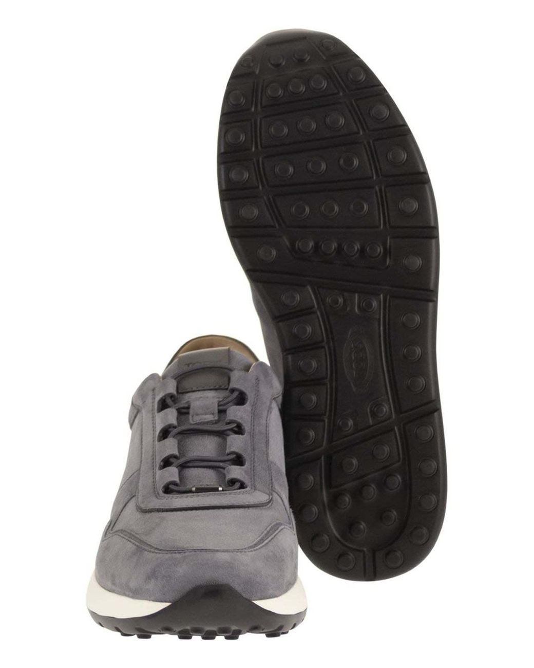 Tod's Gray Dot Lace-Up Sneakers for men