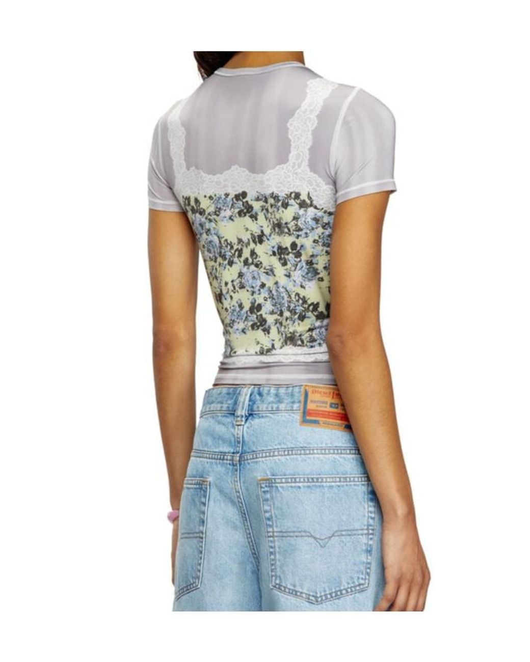 DIESEL White T-Ileni Crewneck T-Shirt