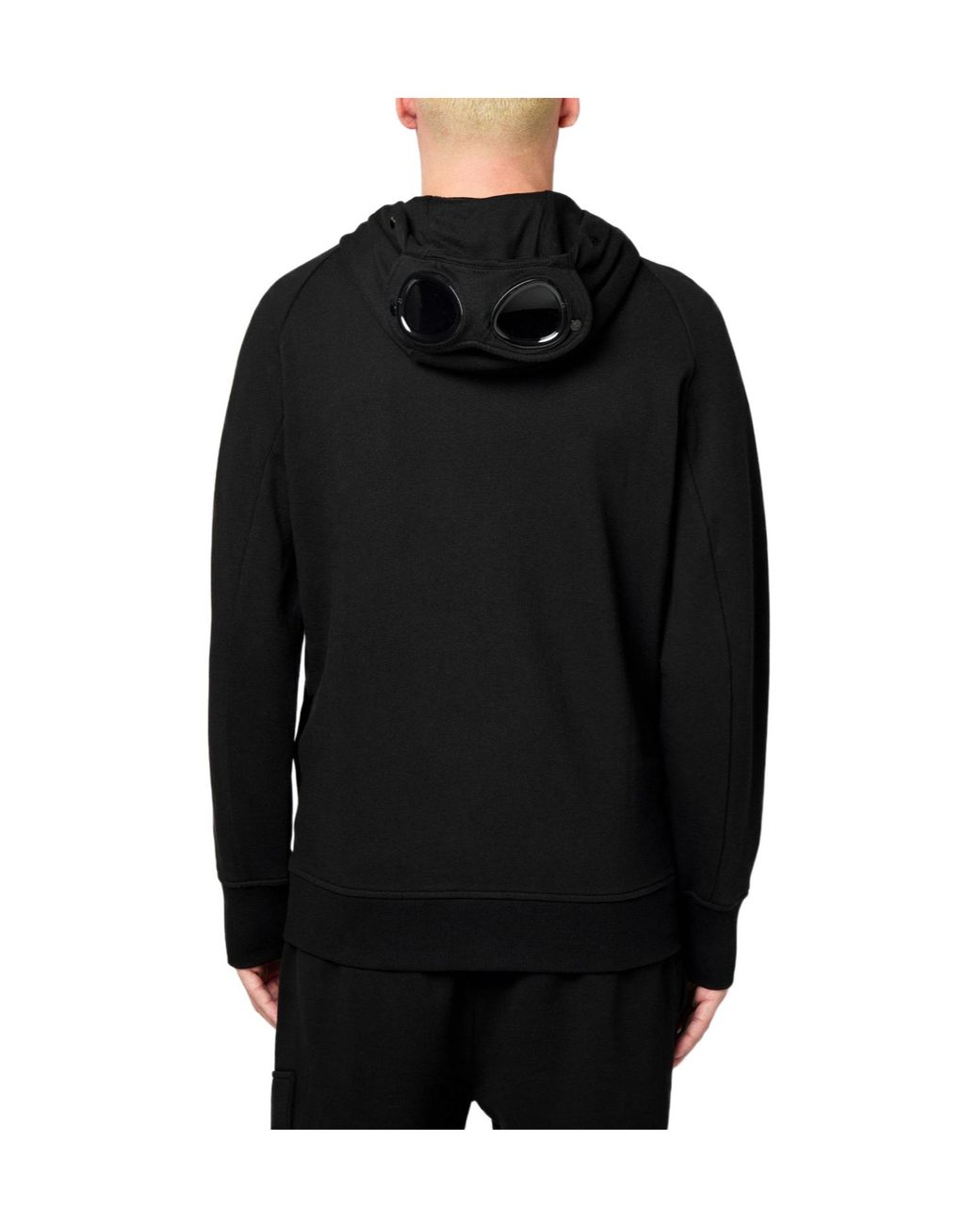 C P Company Black Hooded Sweatshirt for men