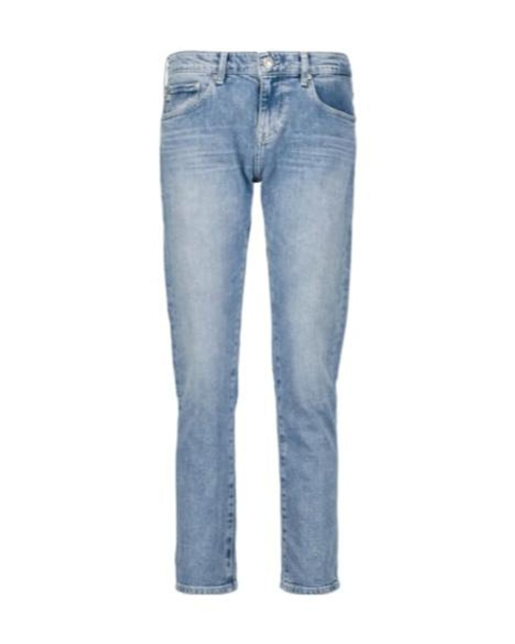 AG Jeans Blue Mid-Rise Slim Jeans