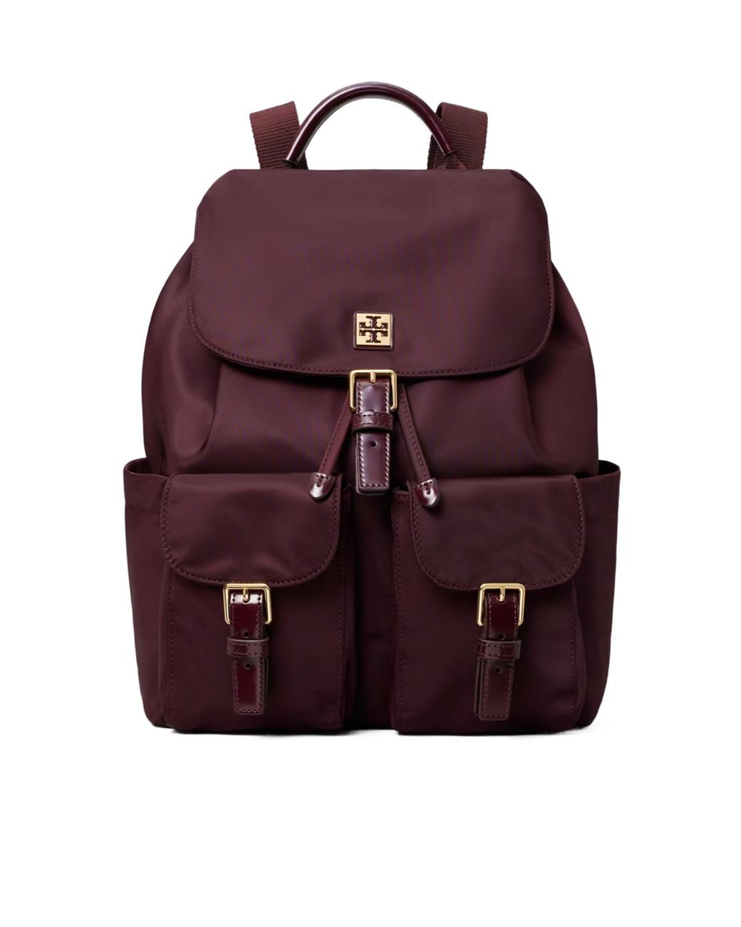 Tory Burch Red Virginia Flap Backpack