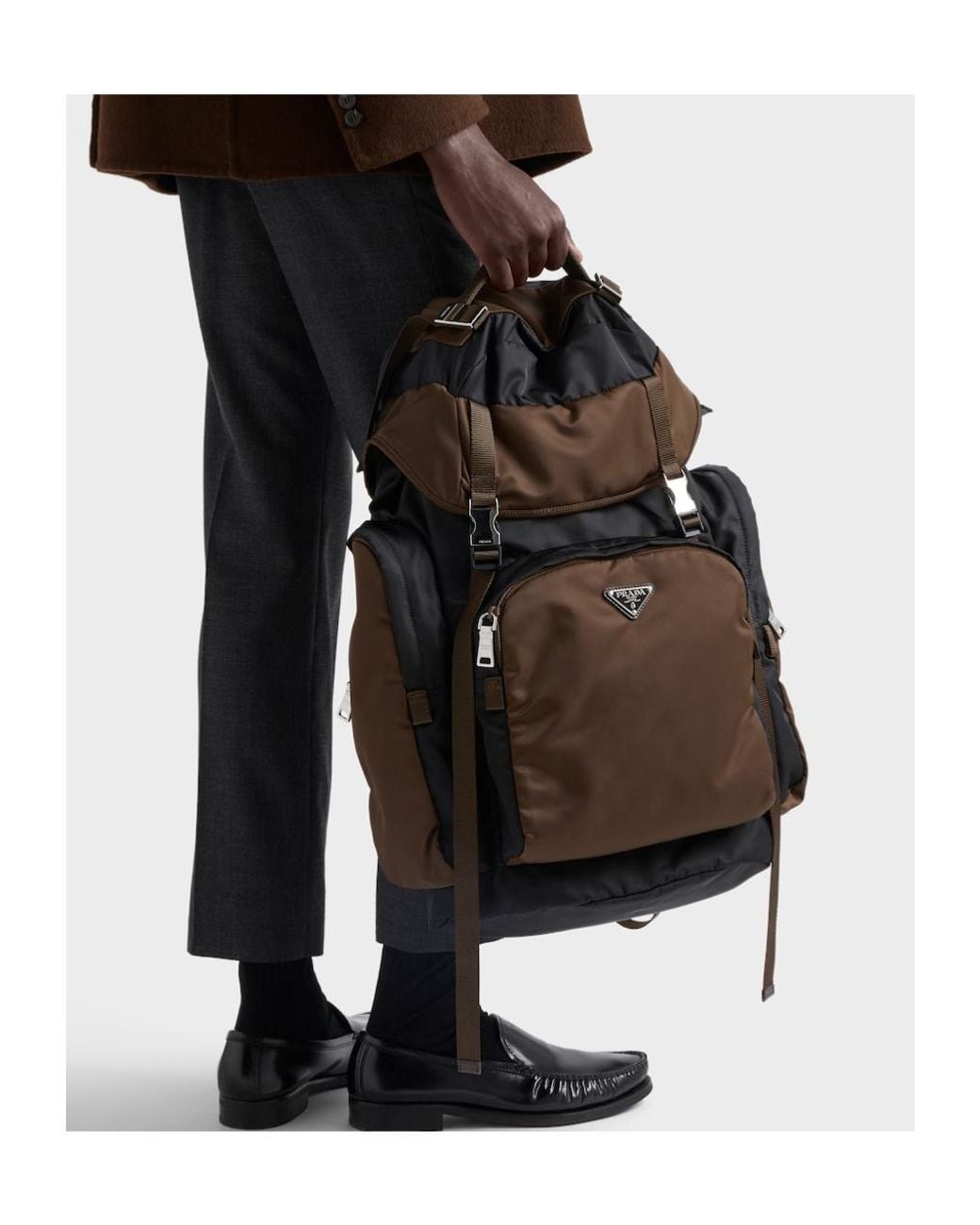 Prada Black Re-Nylon Backpack for men