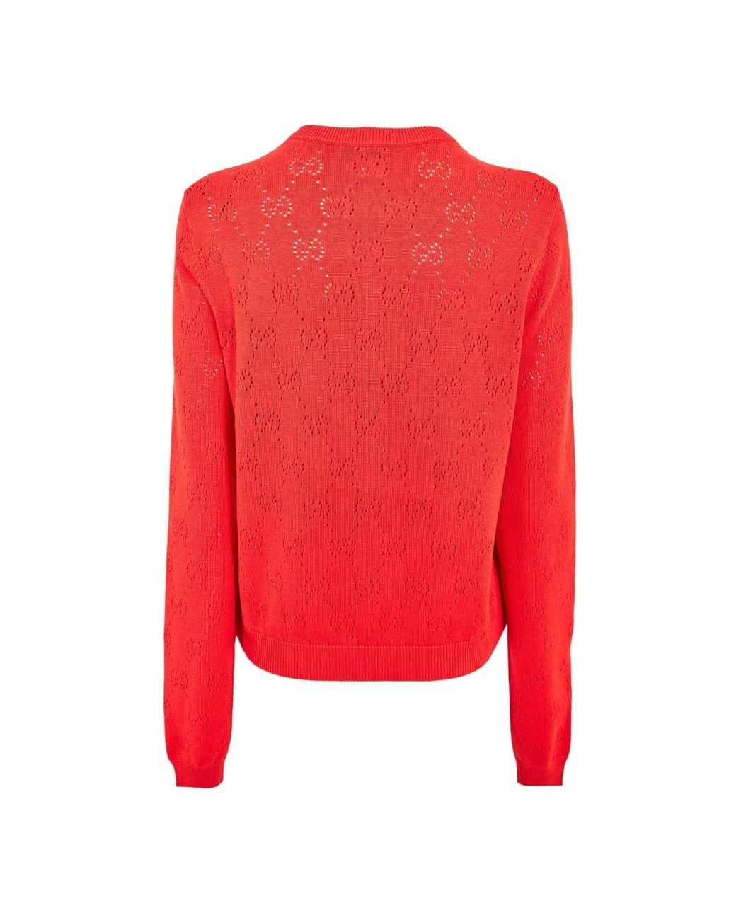 Gucci Red Knitted Cardigan