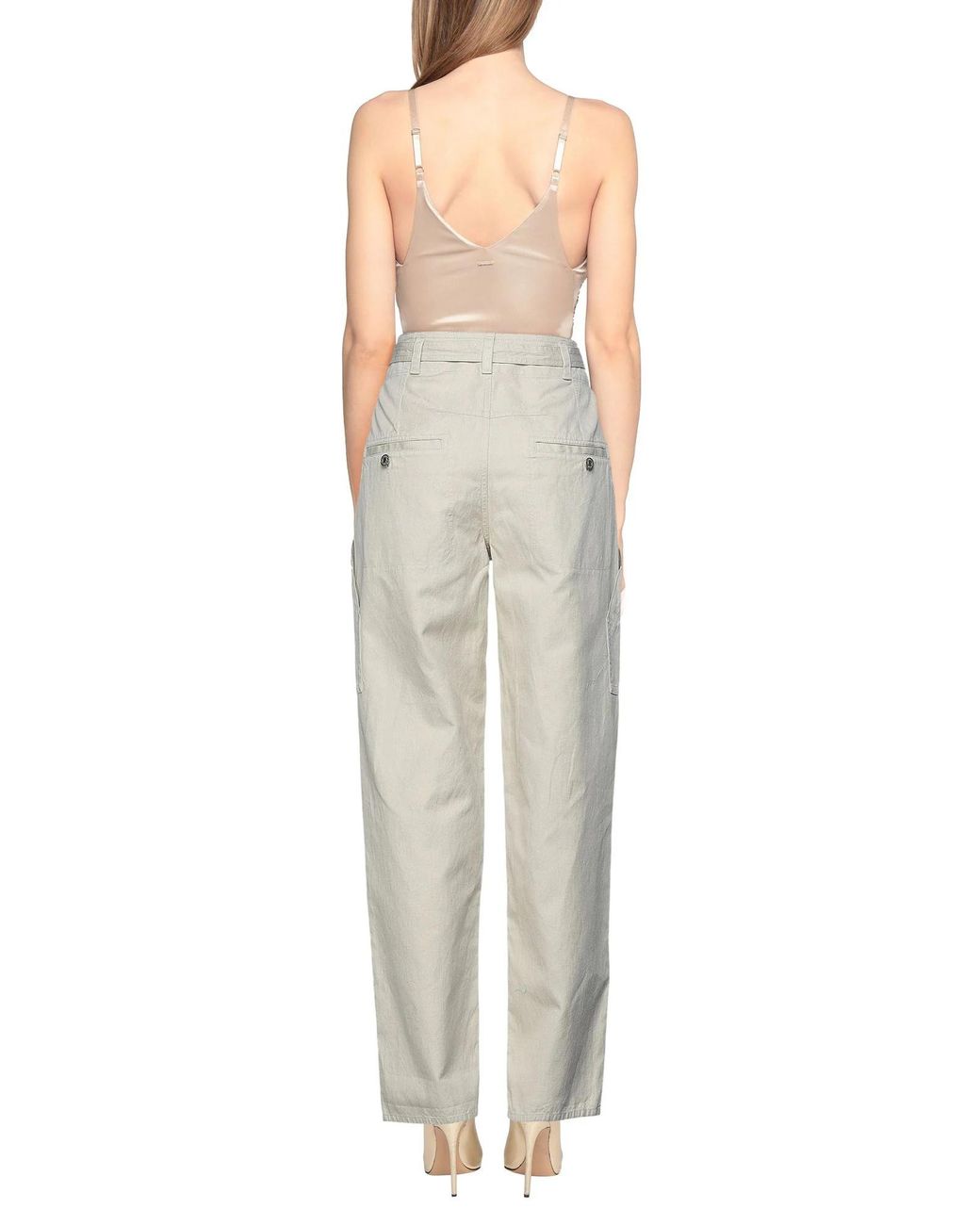 Isabel Marant White Minimalist Straightleg Pants