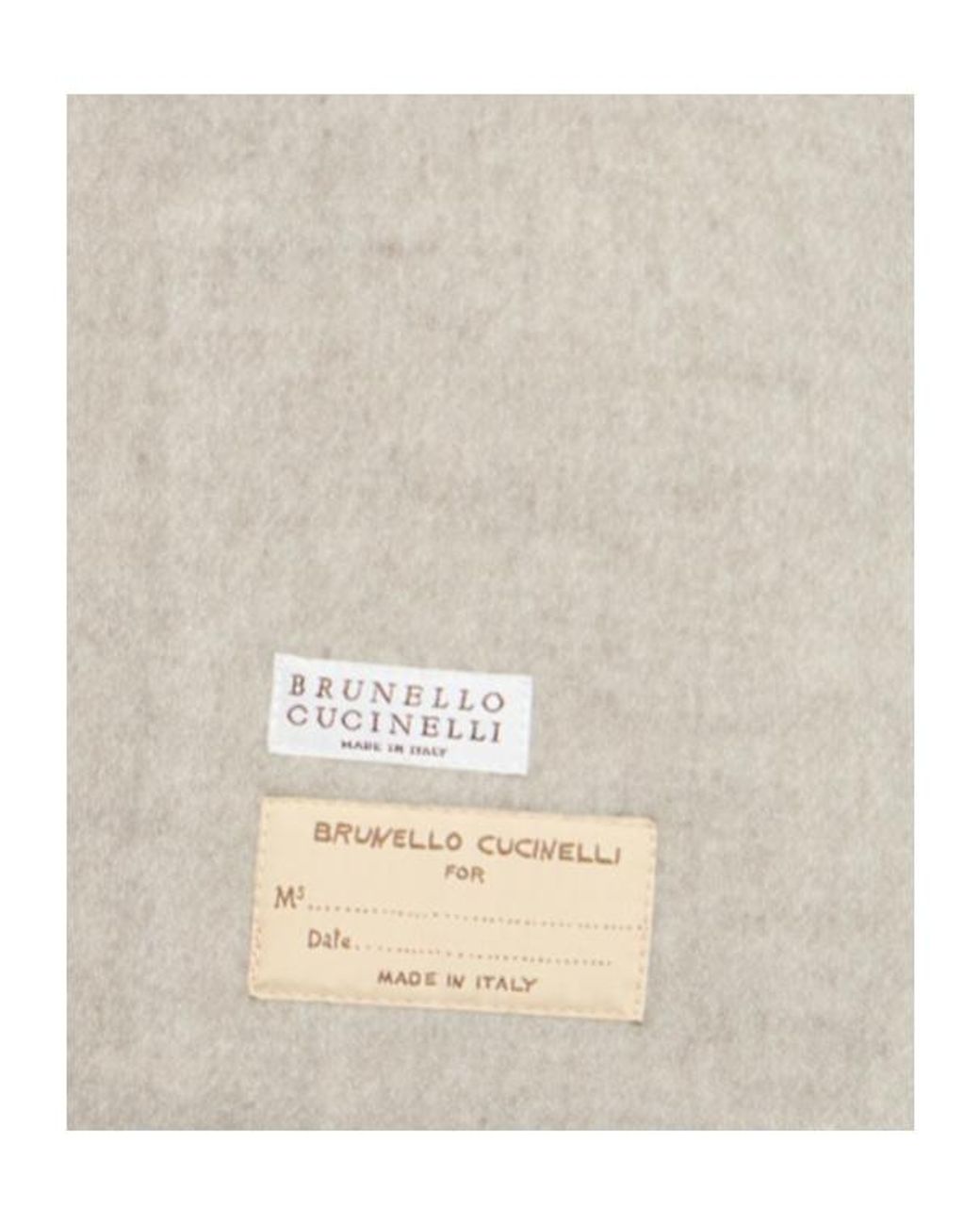 Brunello Cucinelli Natural Wool Blend Short Coat