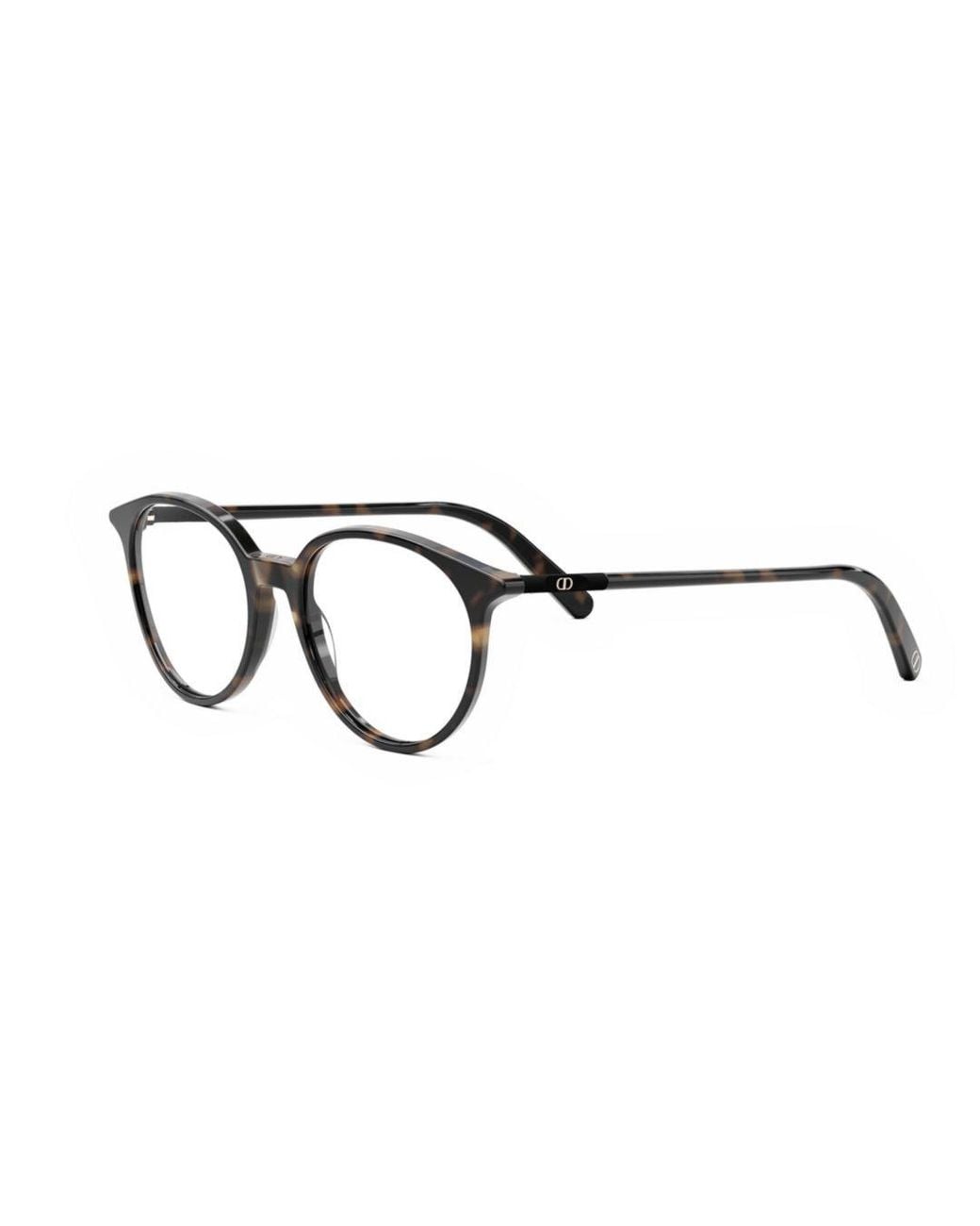 Dior White Full-Rim Non-Prescription Glasses
