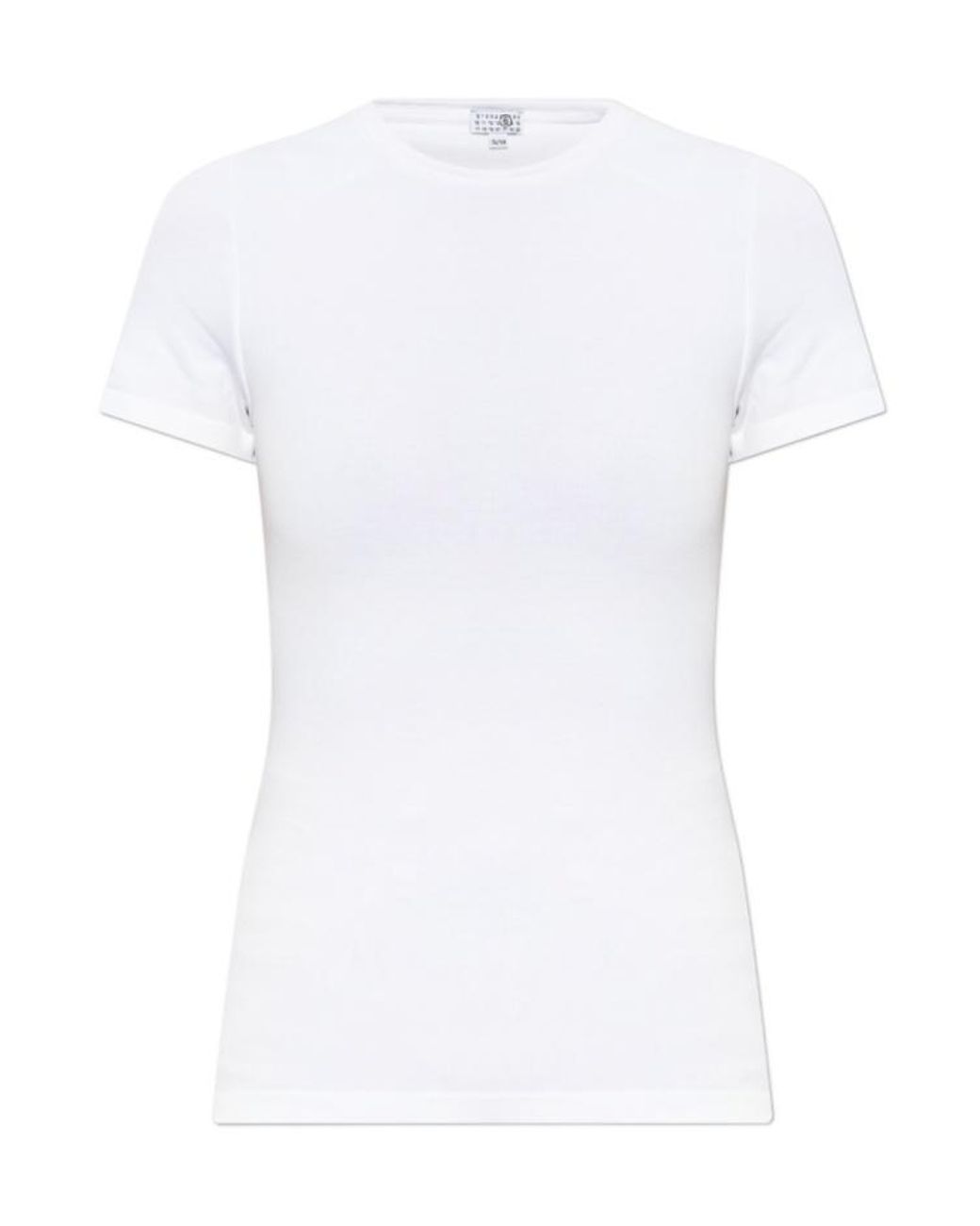 MM6 by Maison Margiela White Crew-Neck T-Shirt