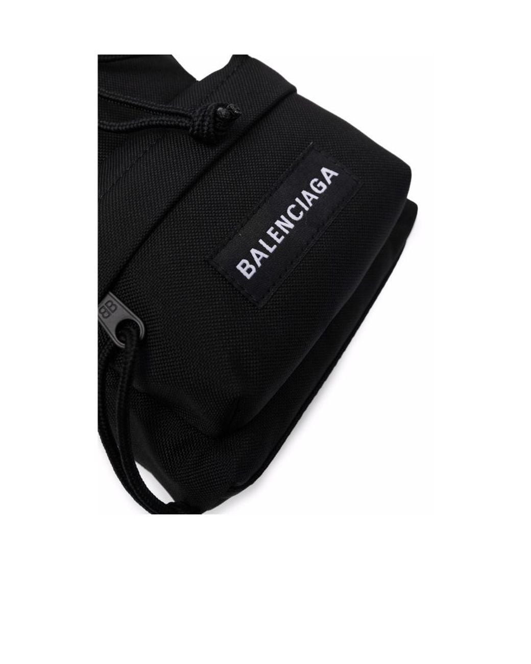 Balenciaga Black Logo Backpack for men