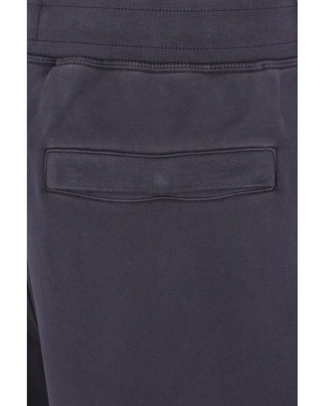 Stone Island Blue Logo Patch Jogger Pants for men